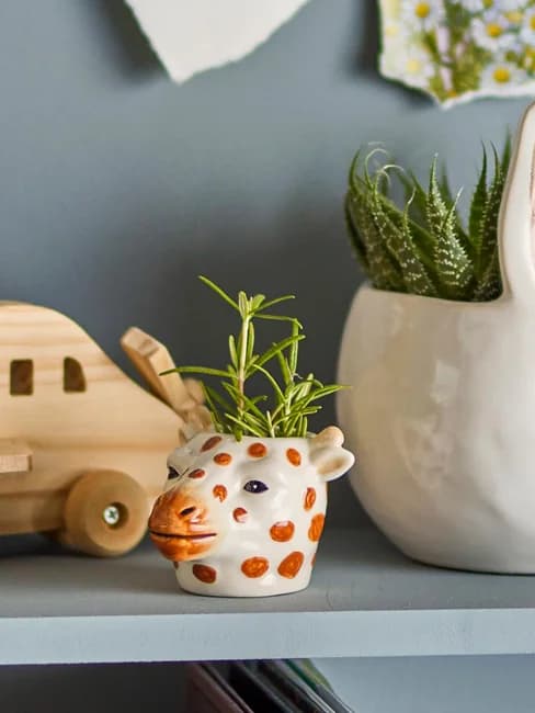Keramisk vase — matt hvit